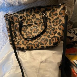 Cheetah COACH crossbody